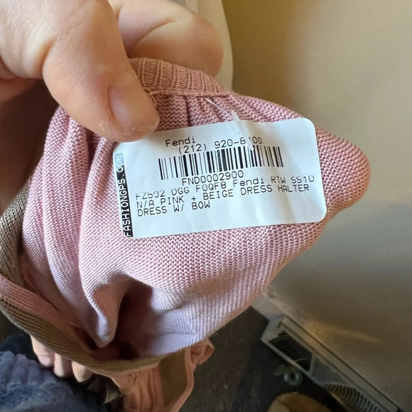 Fendi SS 2010 Pink Bow Dress, size 40 - Picture 7 of 9